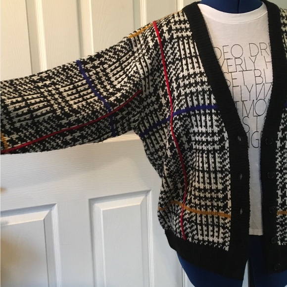 Vintage Alfred Dunner Black &White Cardigan - Picture 10 of 17